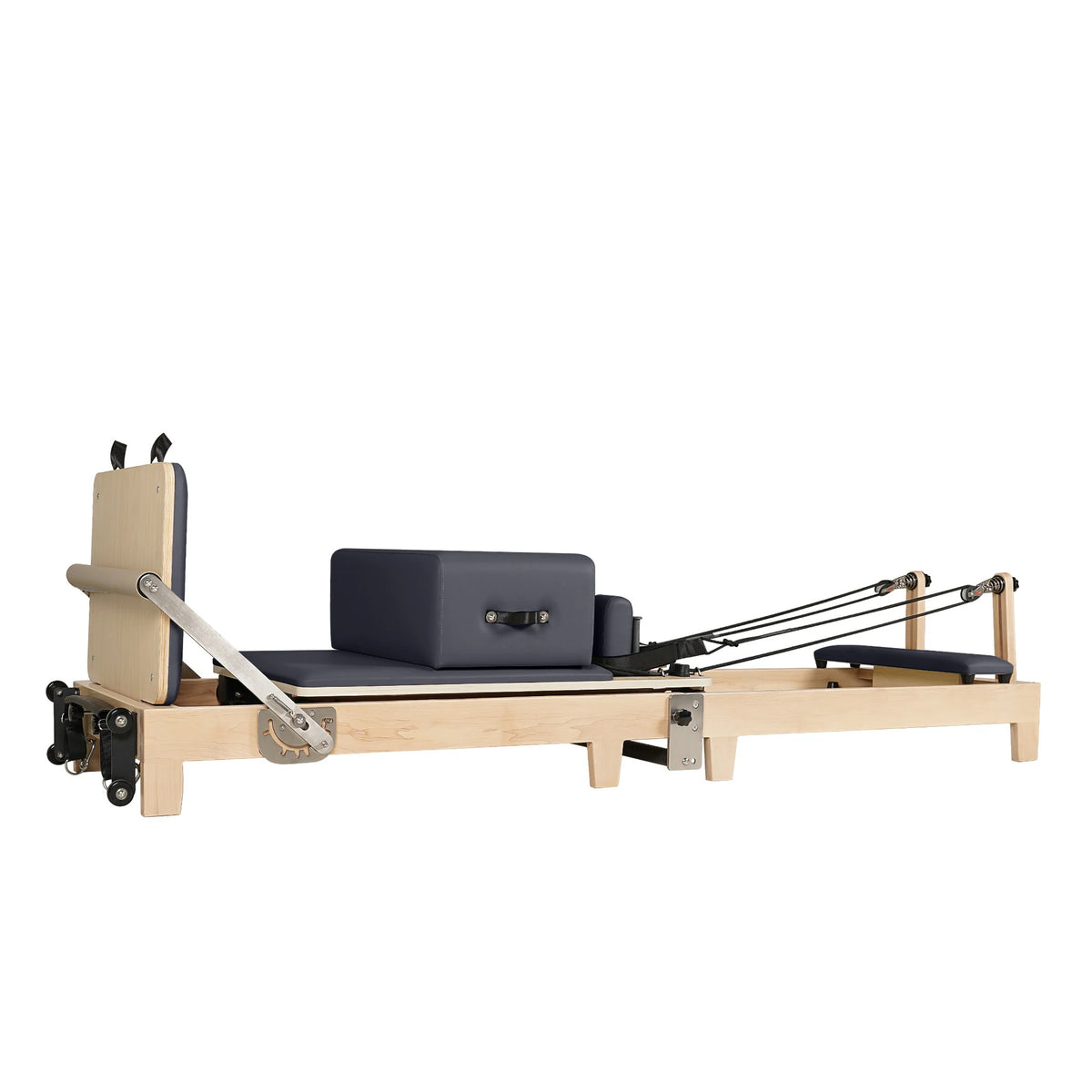Reformeur de Pilates en bois d'érable pliable gris