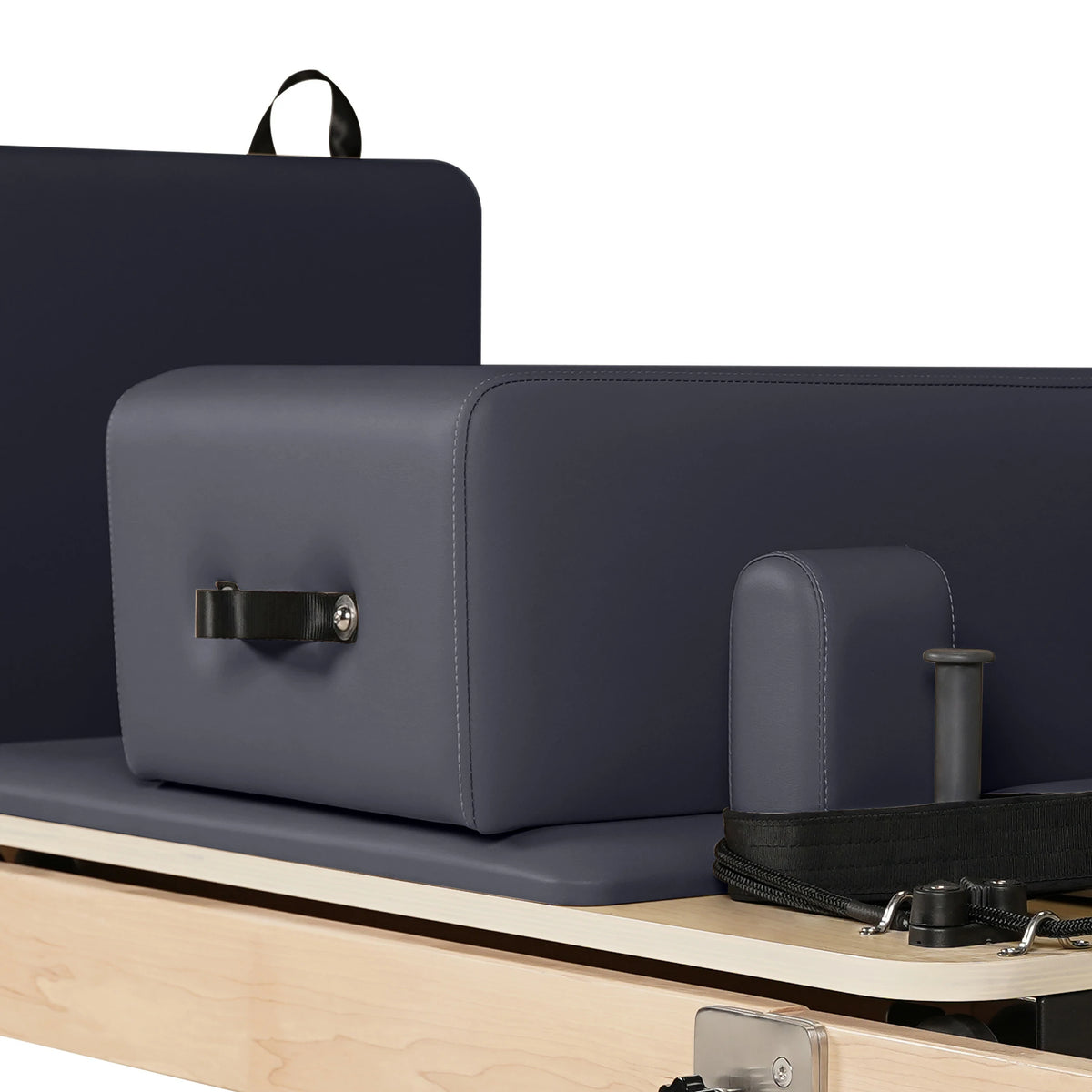 Reformeur de Pilates en bois d'érable pliable gris