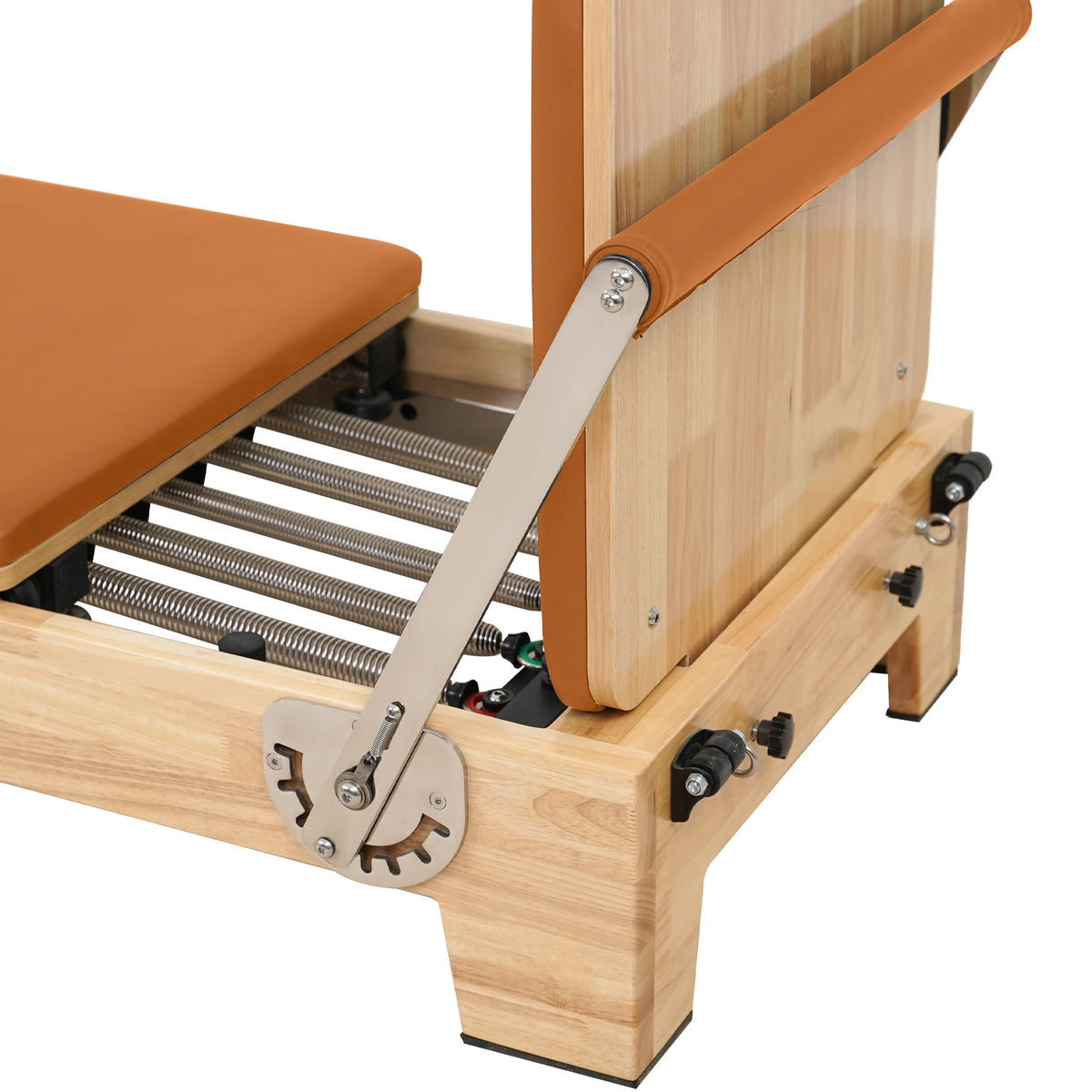 Oak Folding Classic Pilates Reformer – Orange