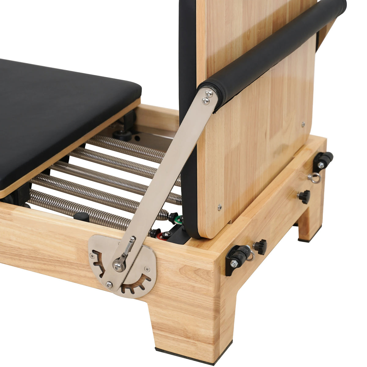 Klassischer Pilates-Reformer „Oak Folding“ – Schwarz