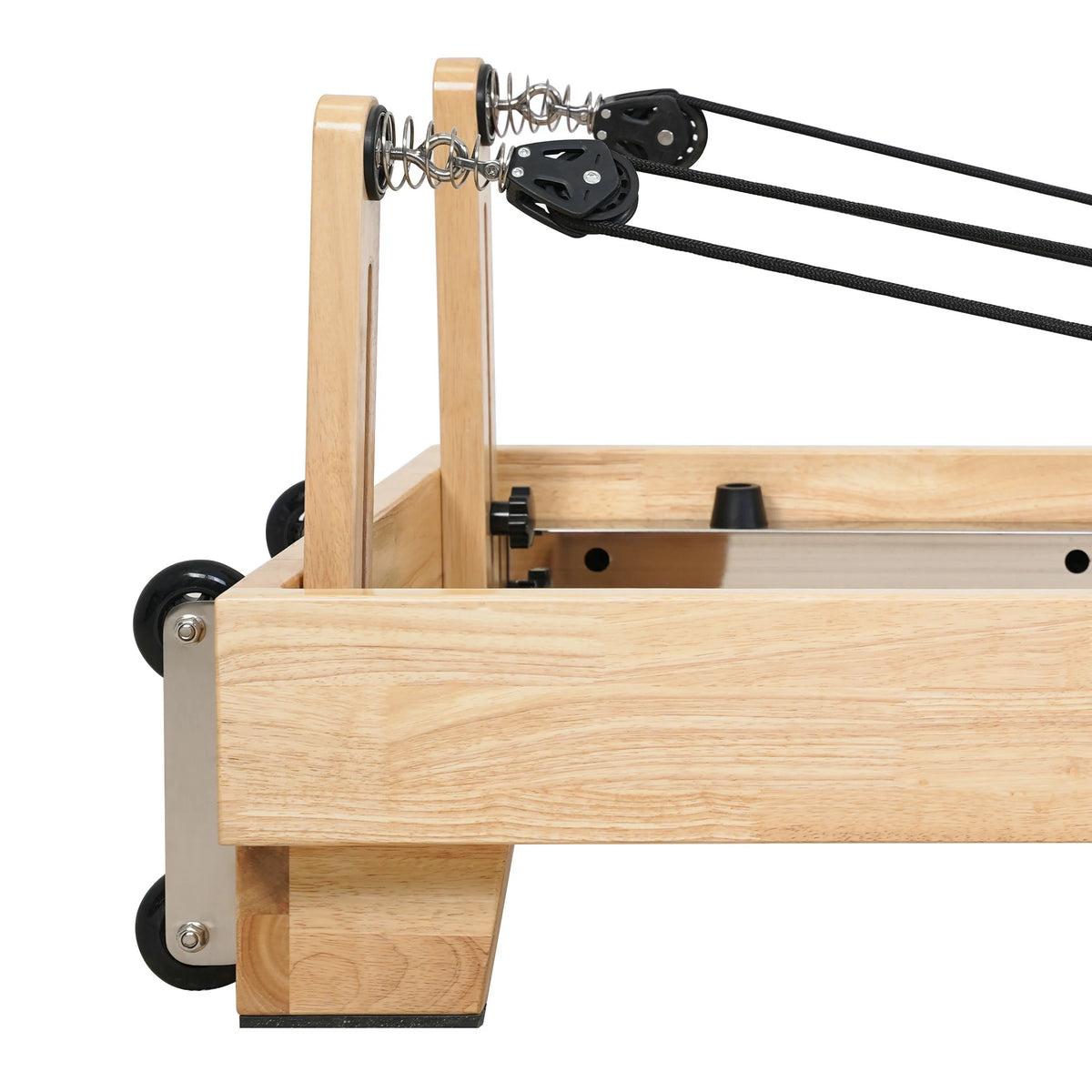 Klassischer Pilates-Reformer „Oak Folding“ – Schwarz