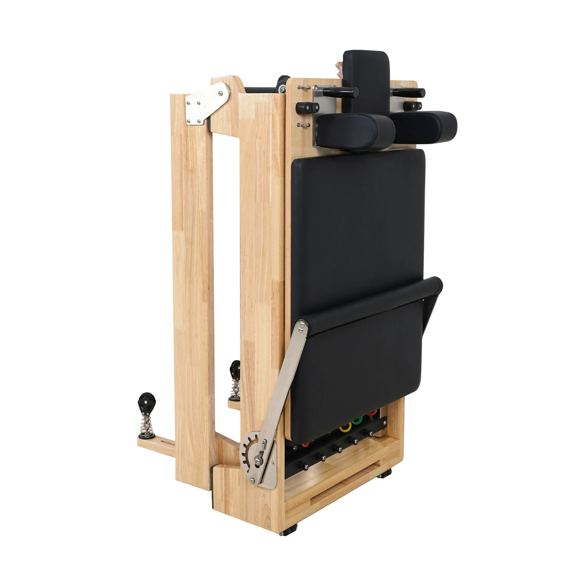 Klassischer Pilates-Reformer „Oak Folding“ – Schwarz