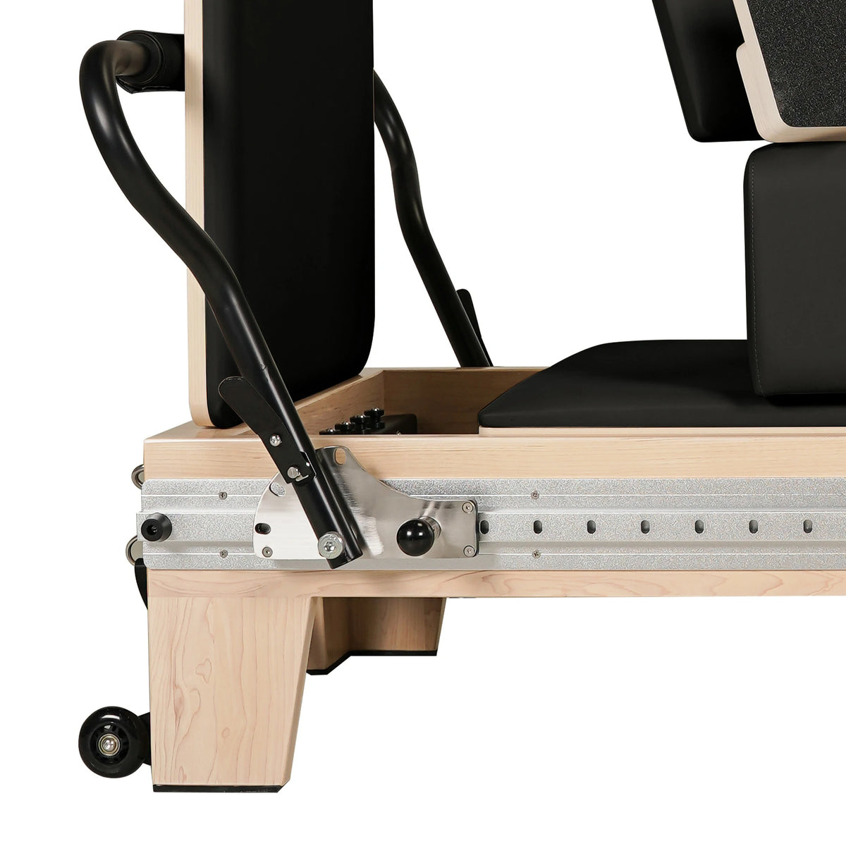 Maple Full Track Split Glide Pilates Reformer Schwarz