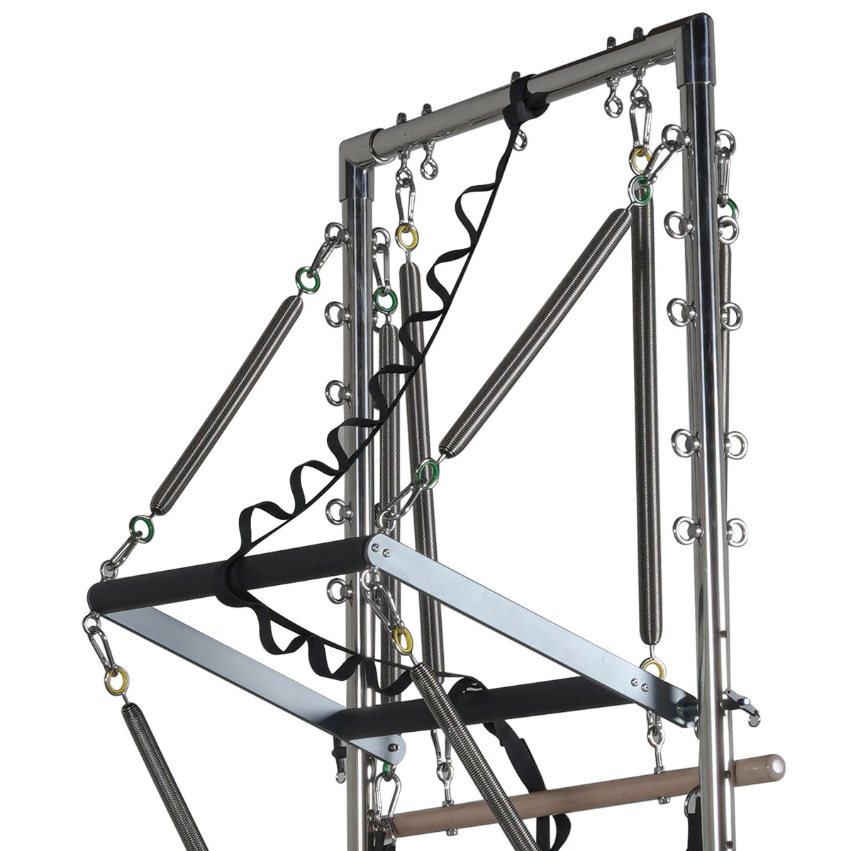 Aluminium Pilates Reformer mit Tower Schwarz