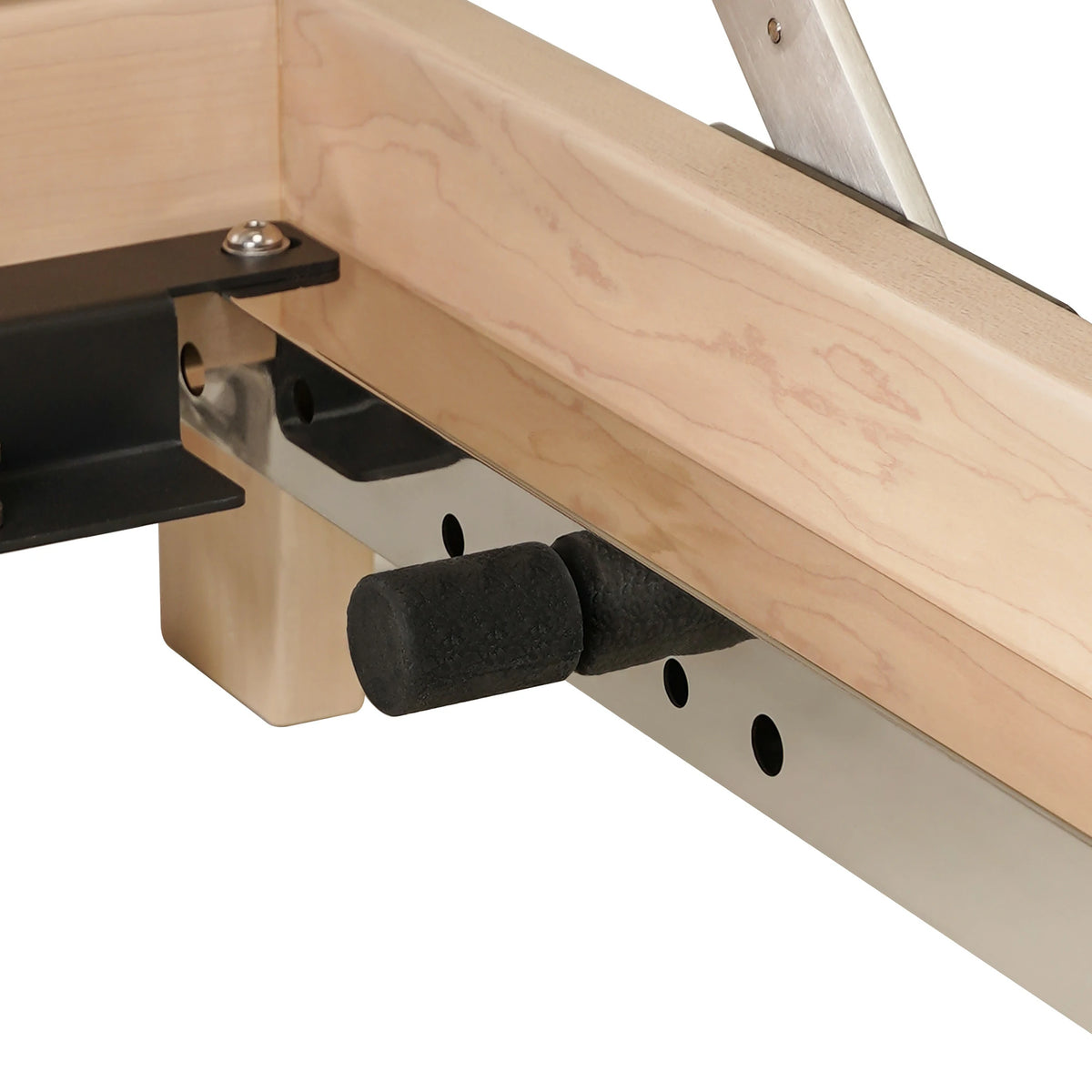 Reformeur de Pilates en bois d'érable pliable gris