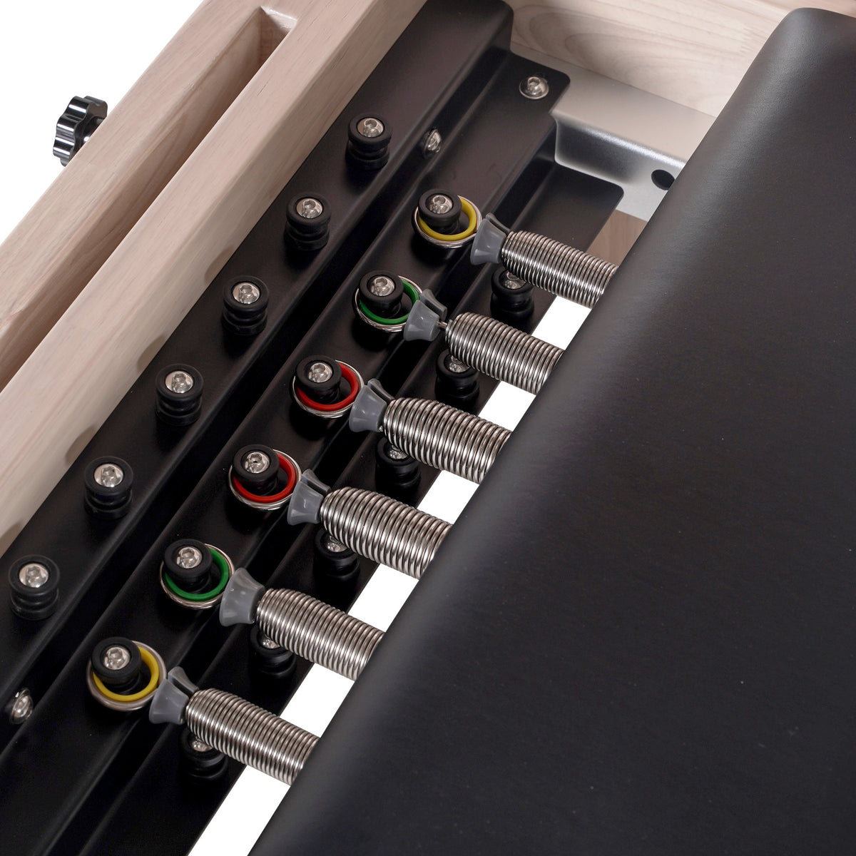 Klassischer Pilates-Holz-Reformer Schwarz