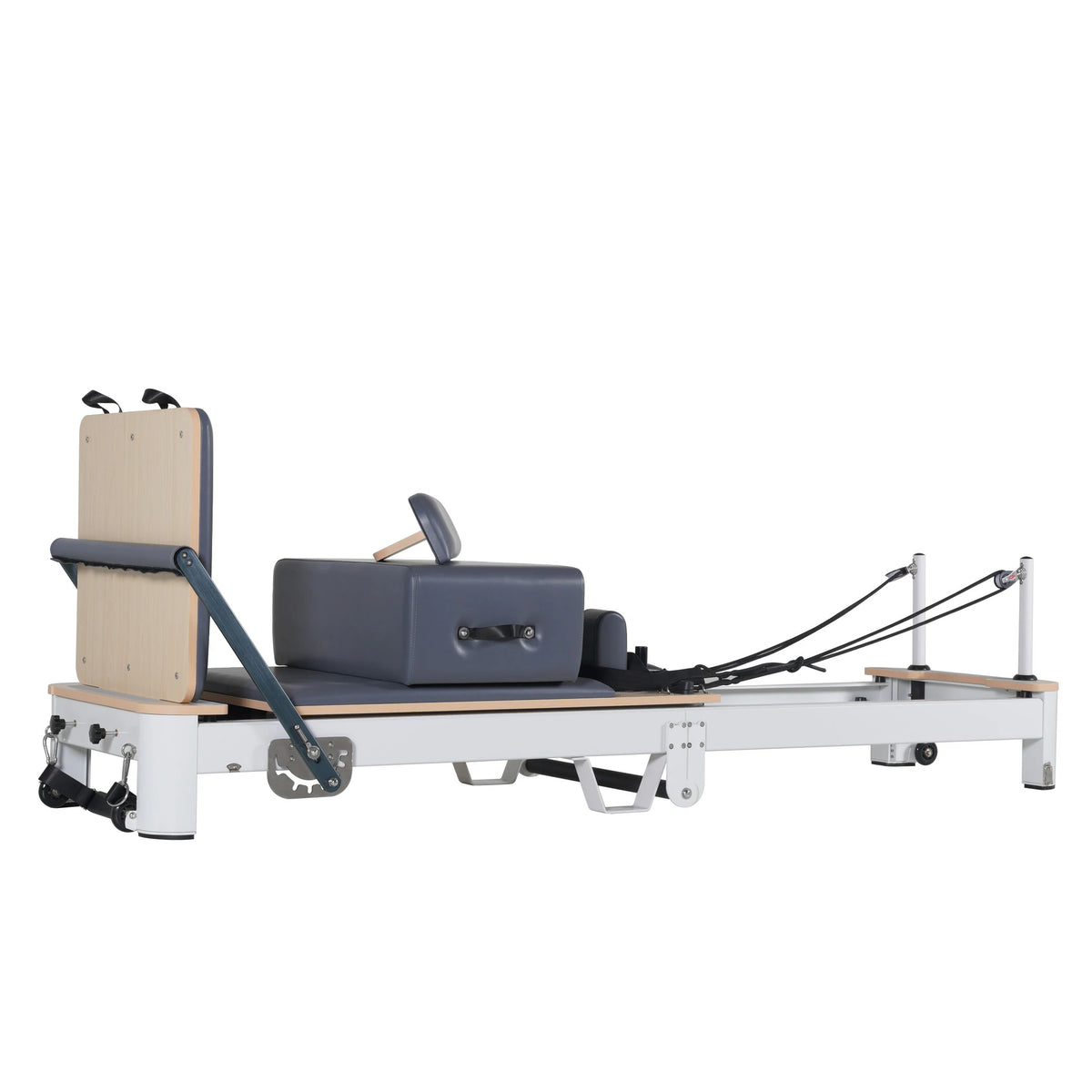 Reformeur de Pilates pliable en alliage d'aluminium gris
