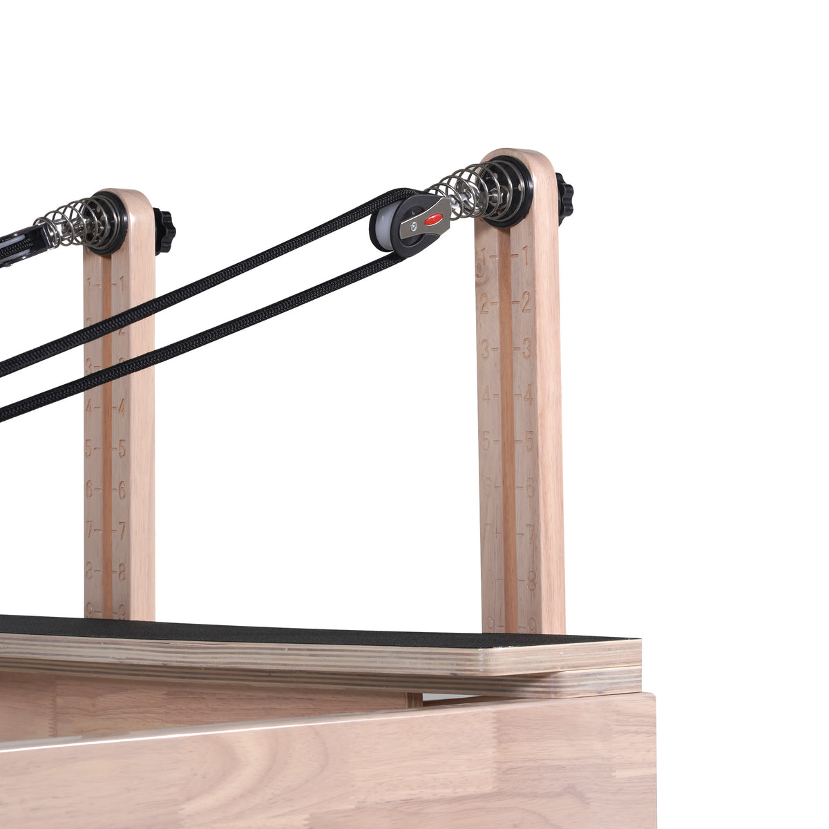 Klassischer Pilates-Holz-Reformer Schwarz
