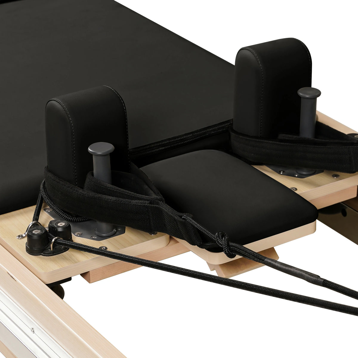 Maple Full Track Split Glide Pilates Reformer Schwarz