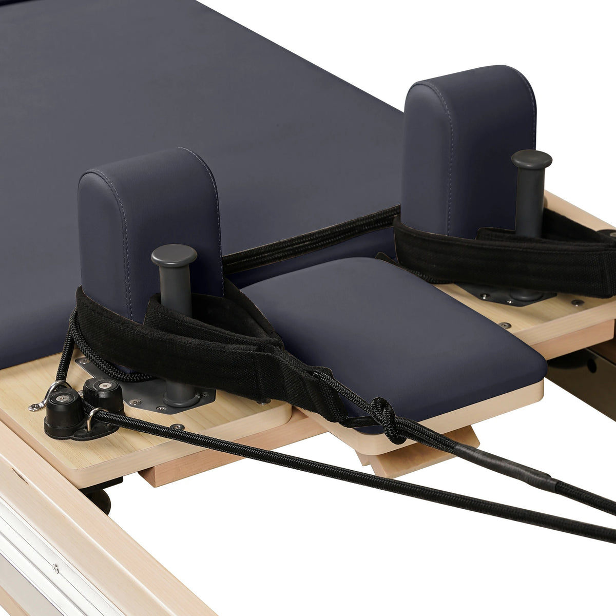 Reformer de Pilates glissant Maple, voie complète, gris