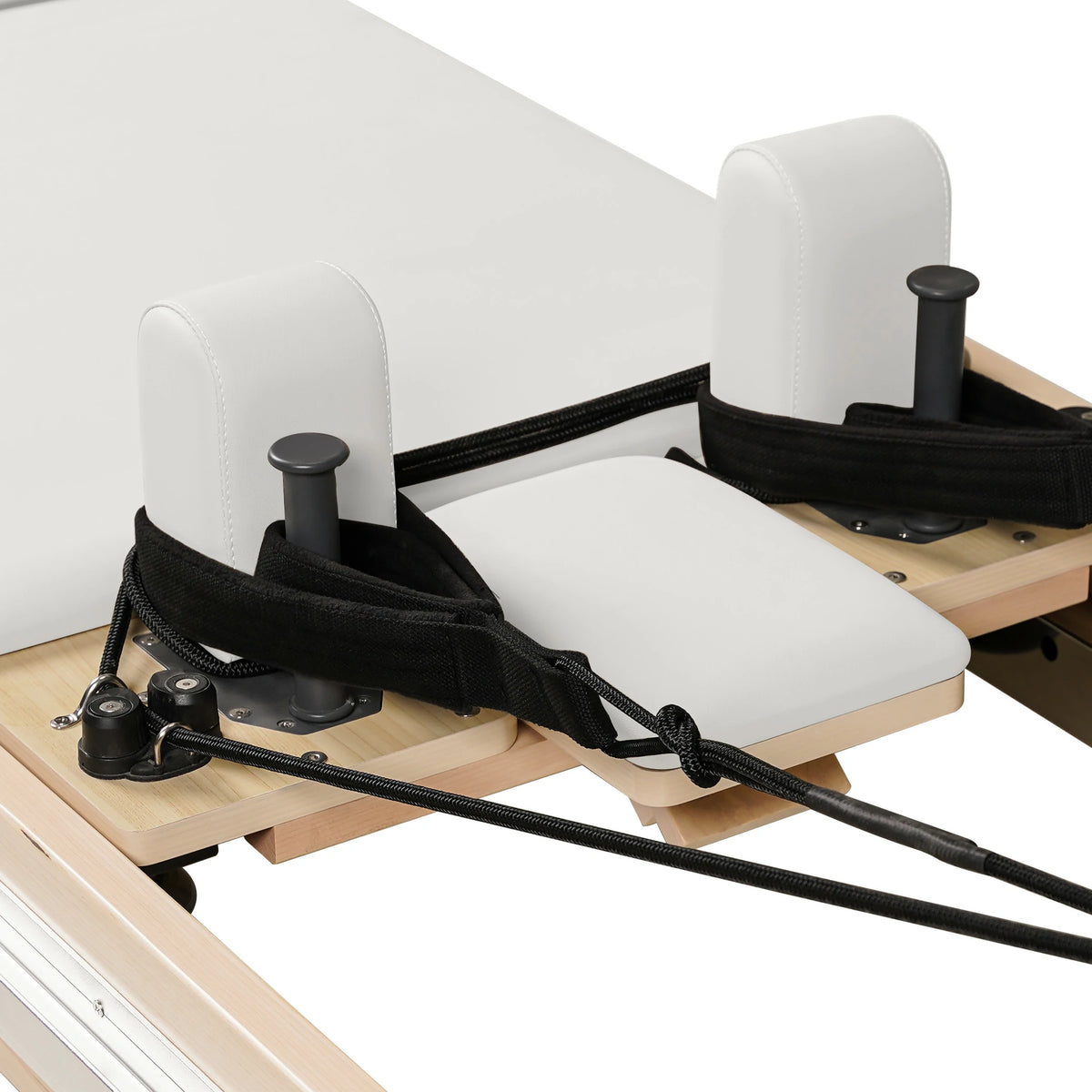 Maple  Full Track Split Glide Pilates Reformer White