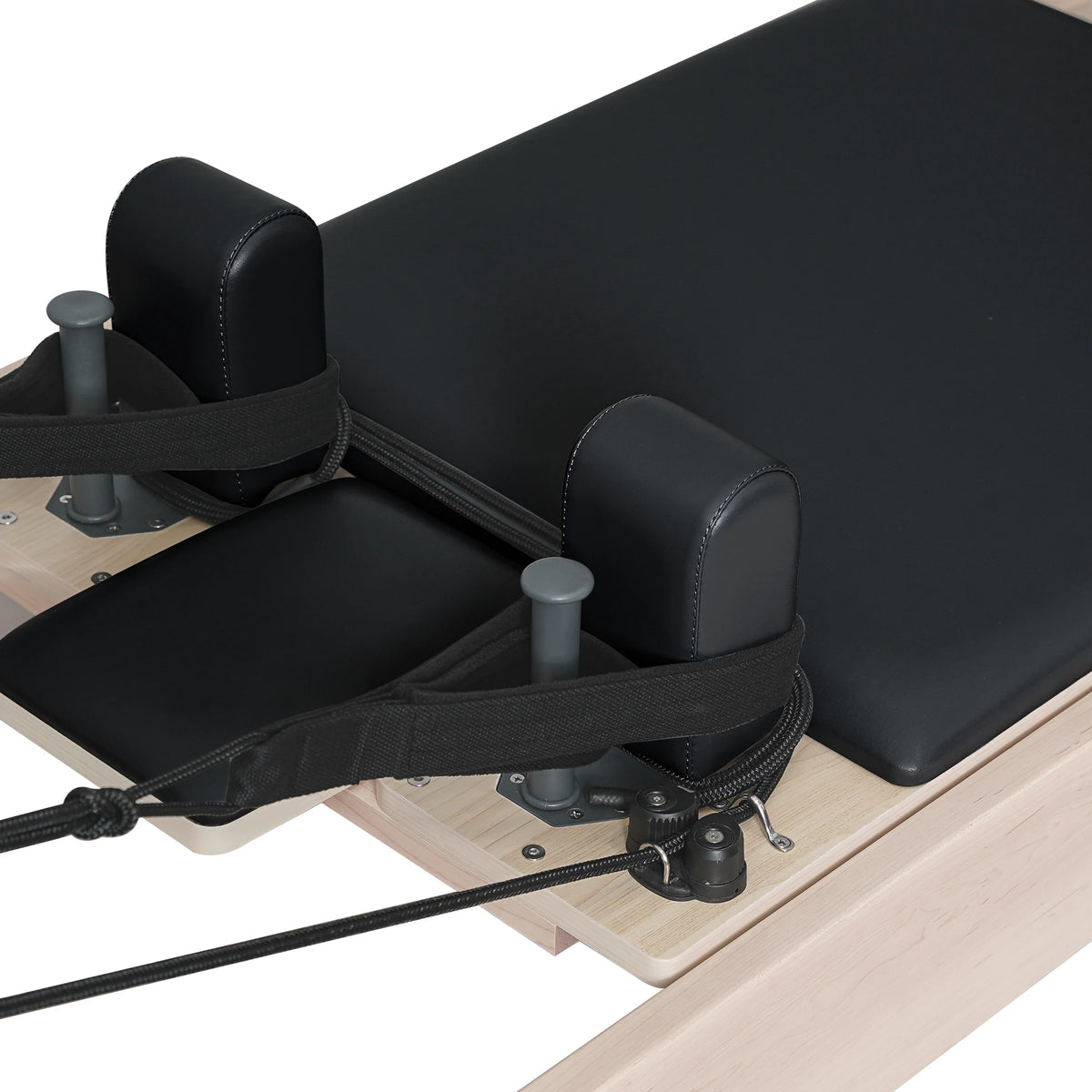Maple Wood Pilates Reformer Black