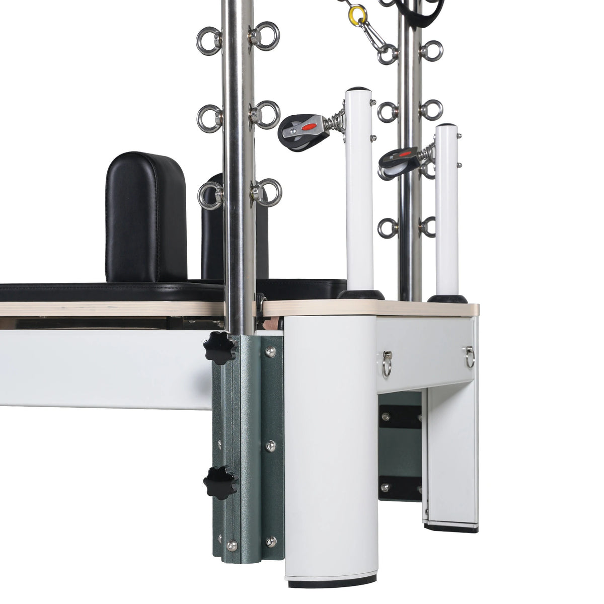 Aluminium Pilates Reformer mit Tower Schwarz