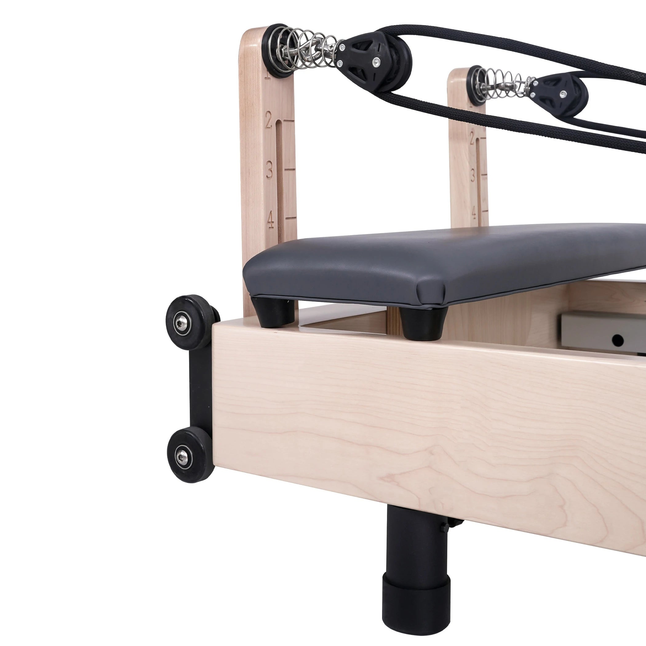 Foldable Maple Pilates Reformer Gray