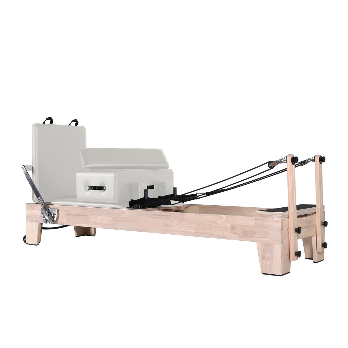 Klassischer Pilates Holzreformer Weiß