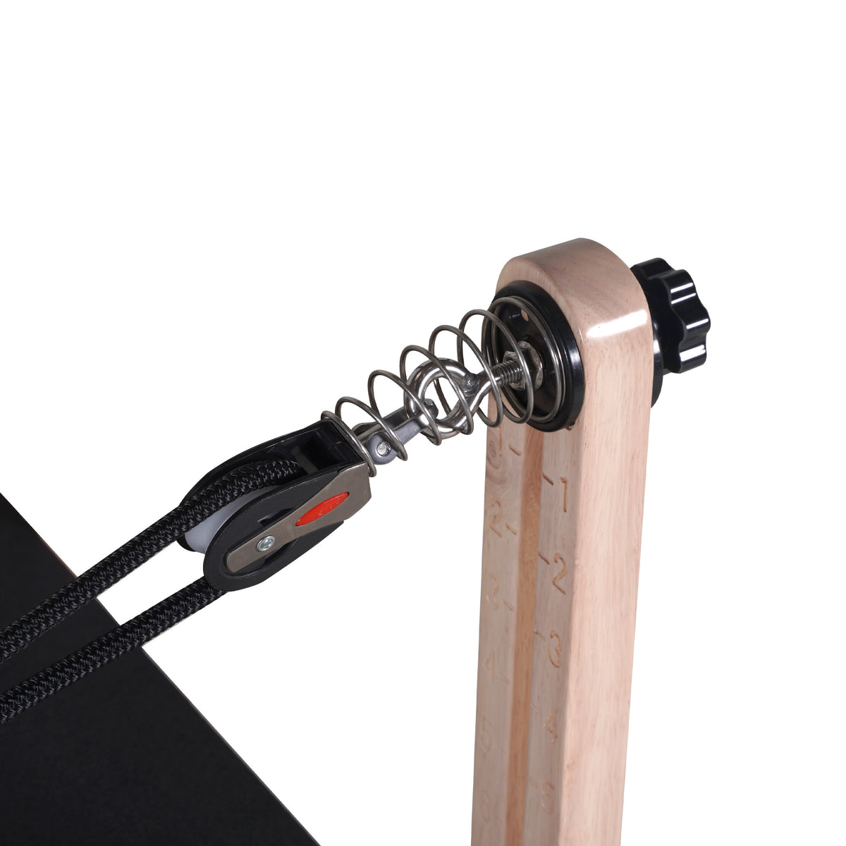 Klassischer Pilates-Holz-Reformer Schwarz
