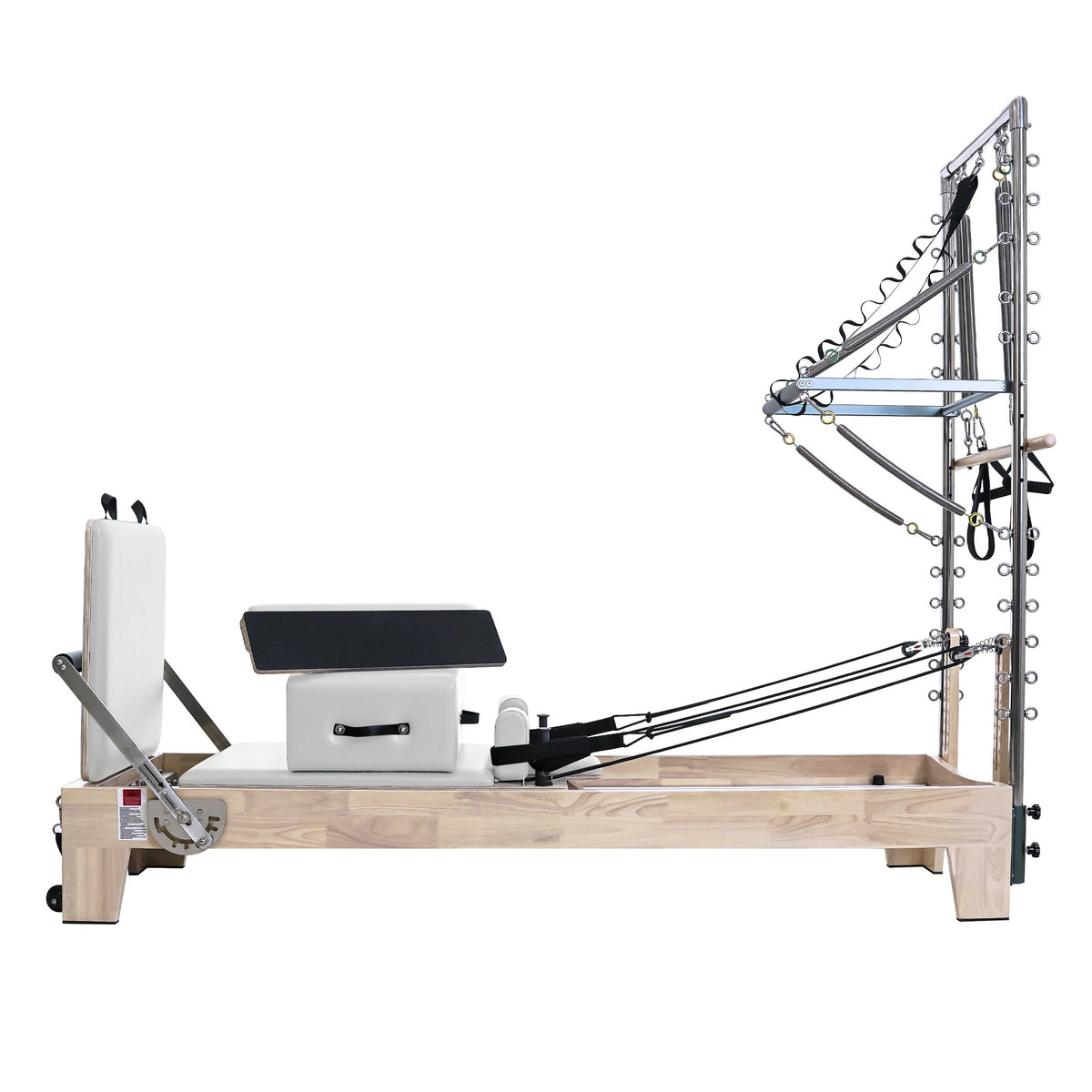 Pilates Reformer mit Tower Weiß