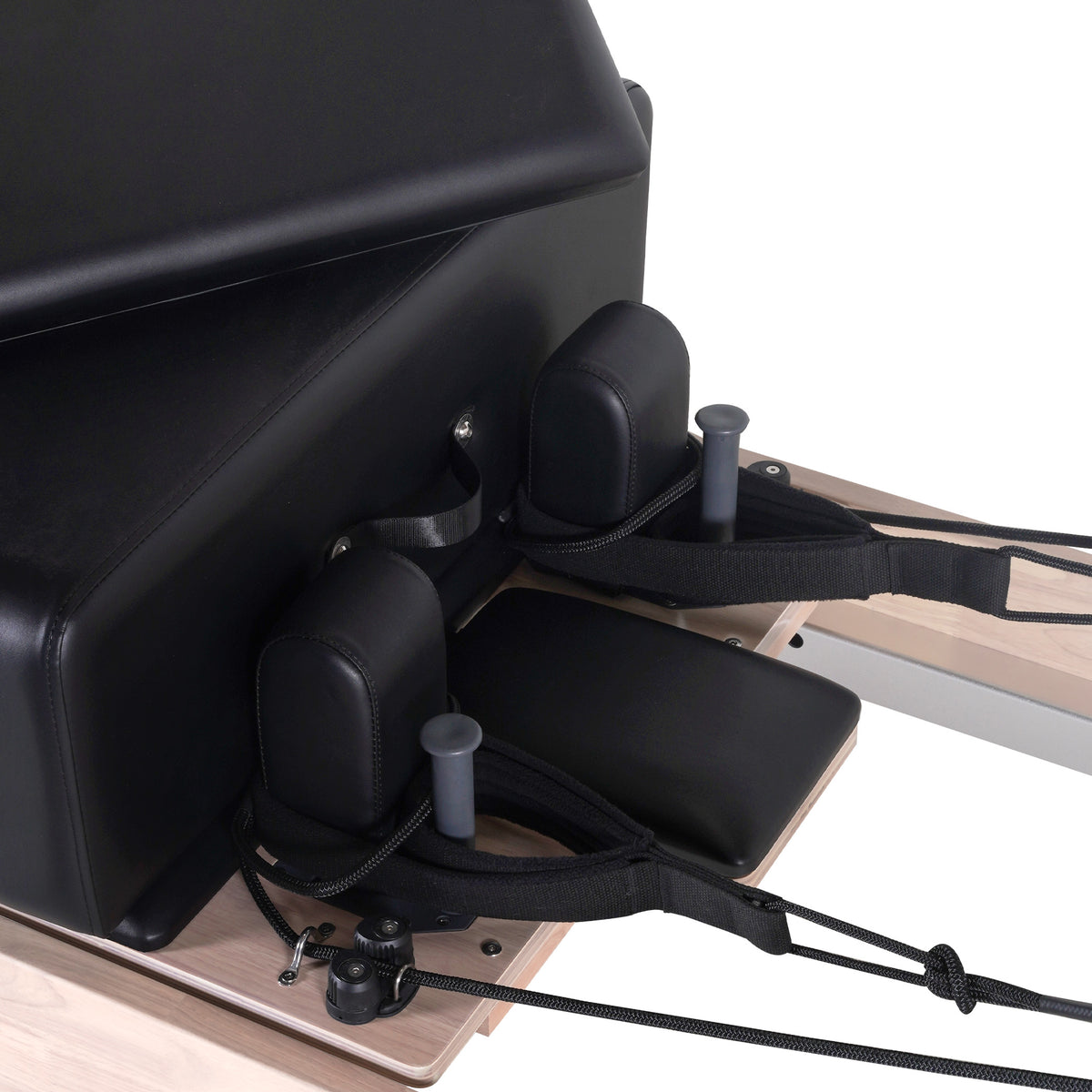 Klassischer Pilates-Holz-Reformer Schwarz