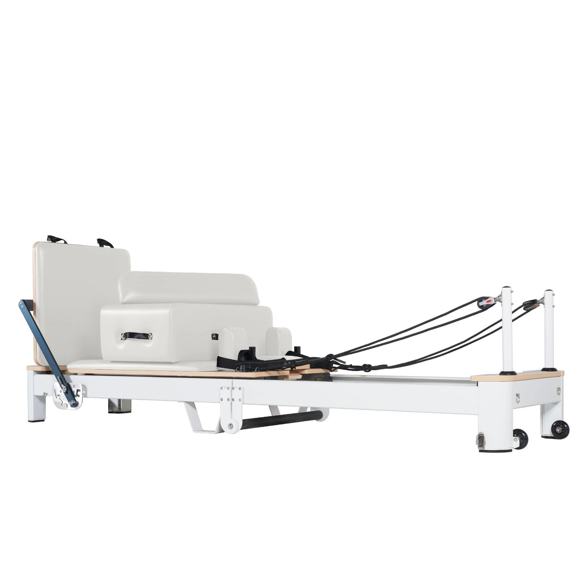 Klappbarer Pilates Reformer aus Aluminiumlegierung Weiß