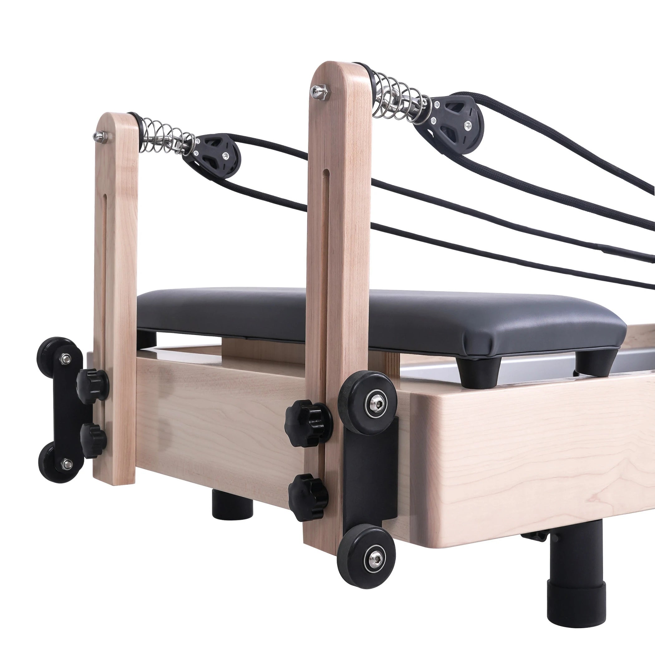 Foldable Maple Pilates Reformer Gray