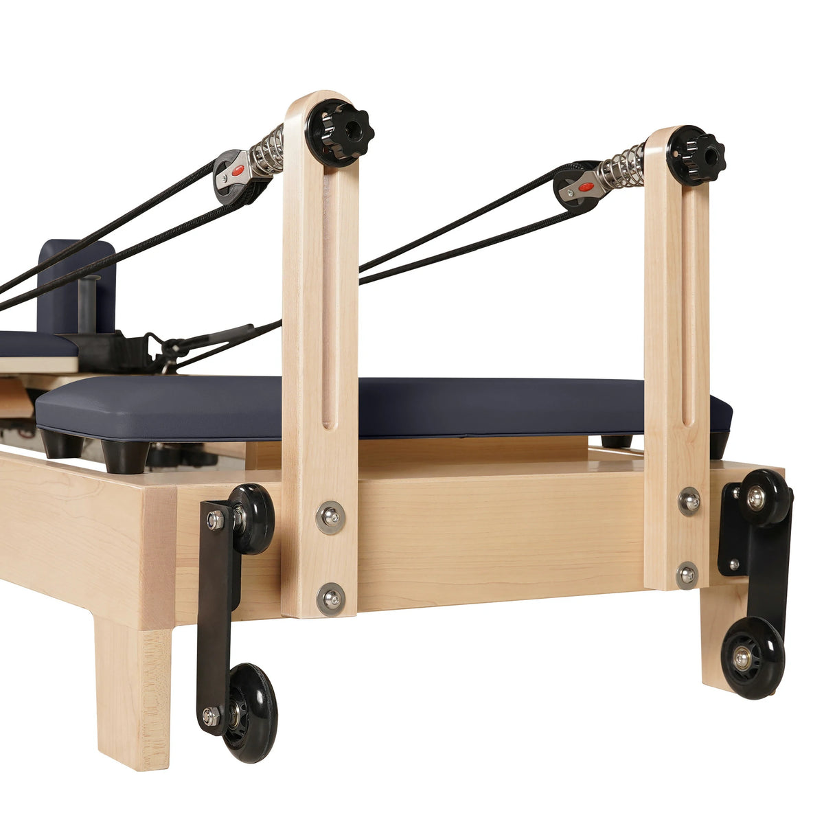 Reformeur de Pilates en bois d'érable pliable gris