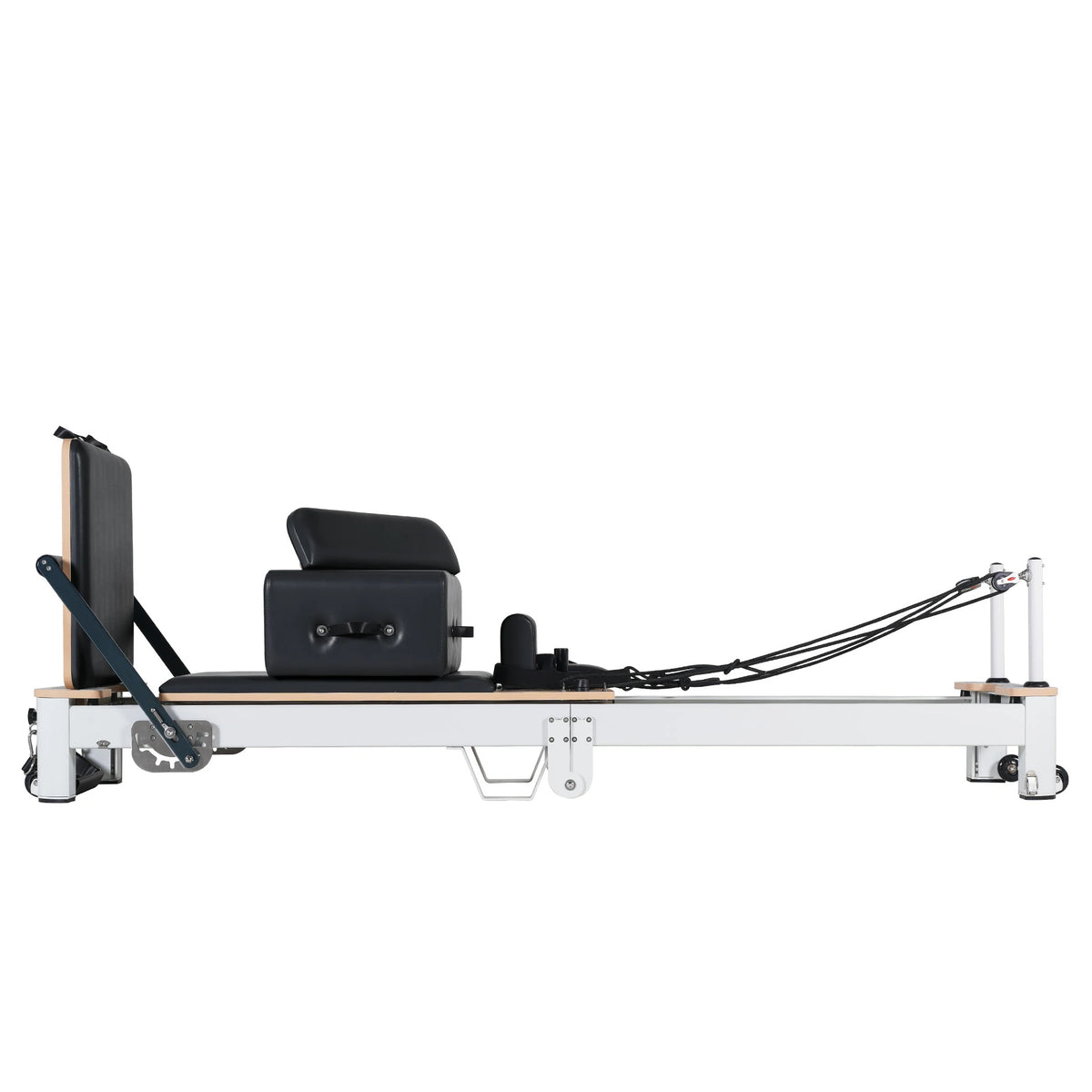 Klappbarer Pilates Reformer aus Aluminiumlegierung Schwarz