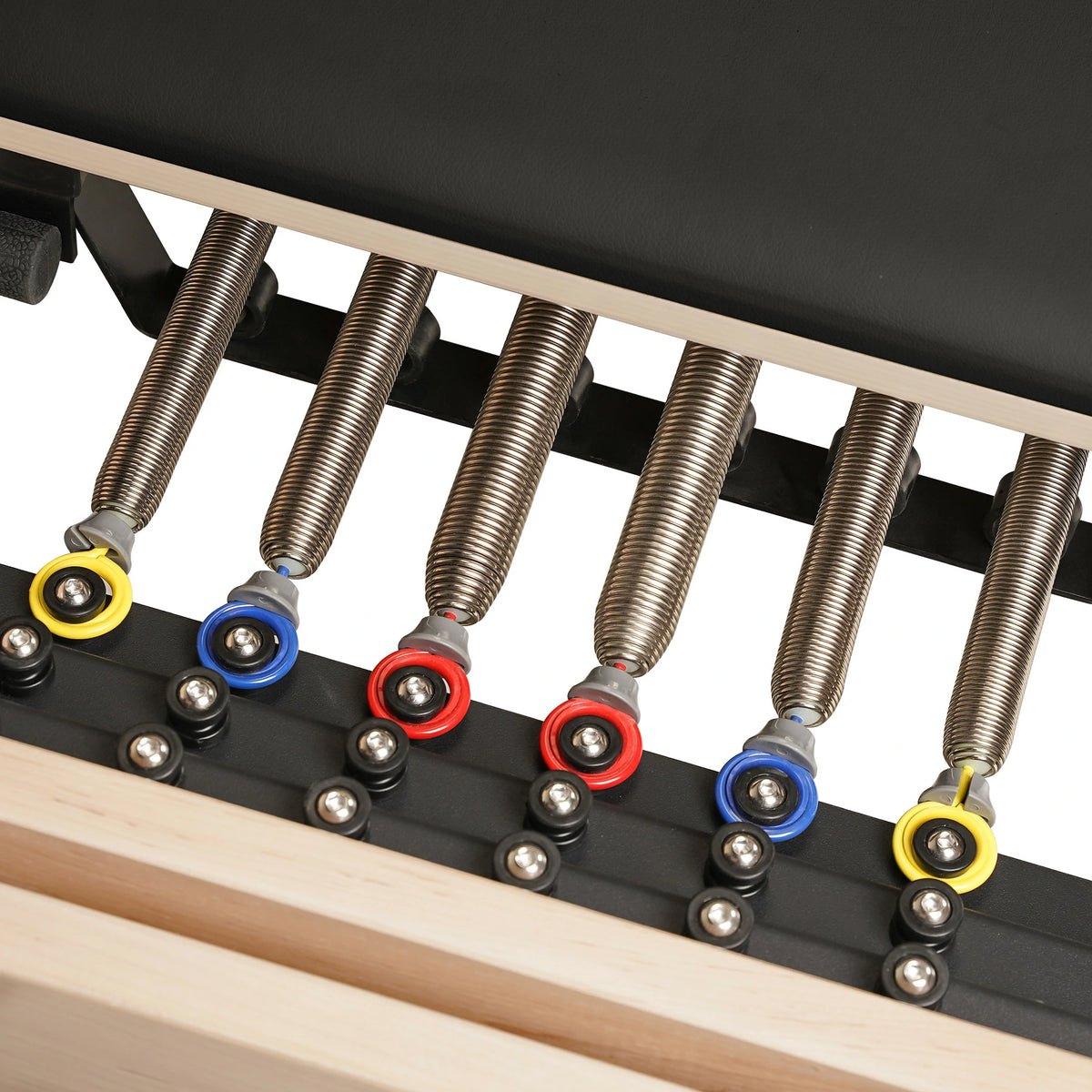 Maple Full Track Split Glide Pilates Reformer Schwarz