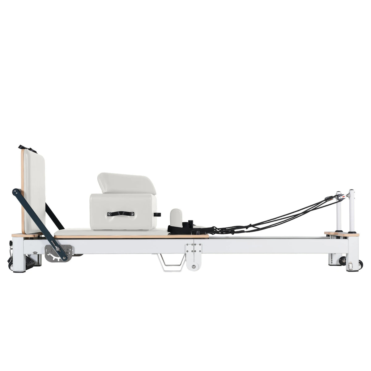 Klappbarer Pilates Reformer aus Aluminiumlegierung Weiß