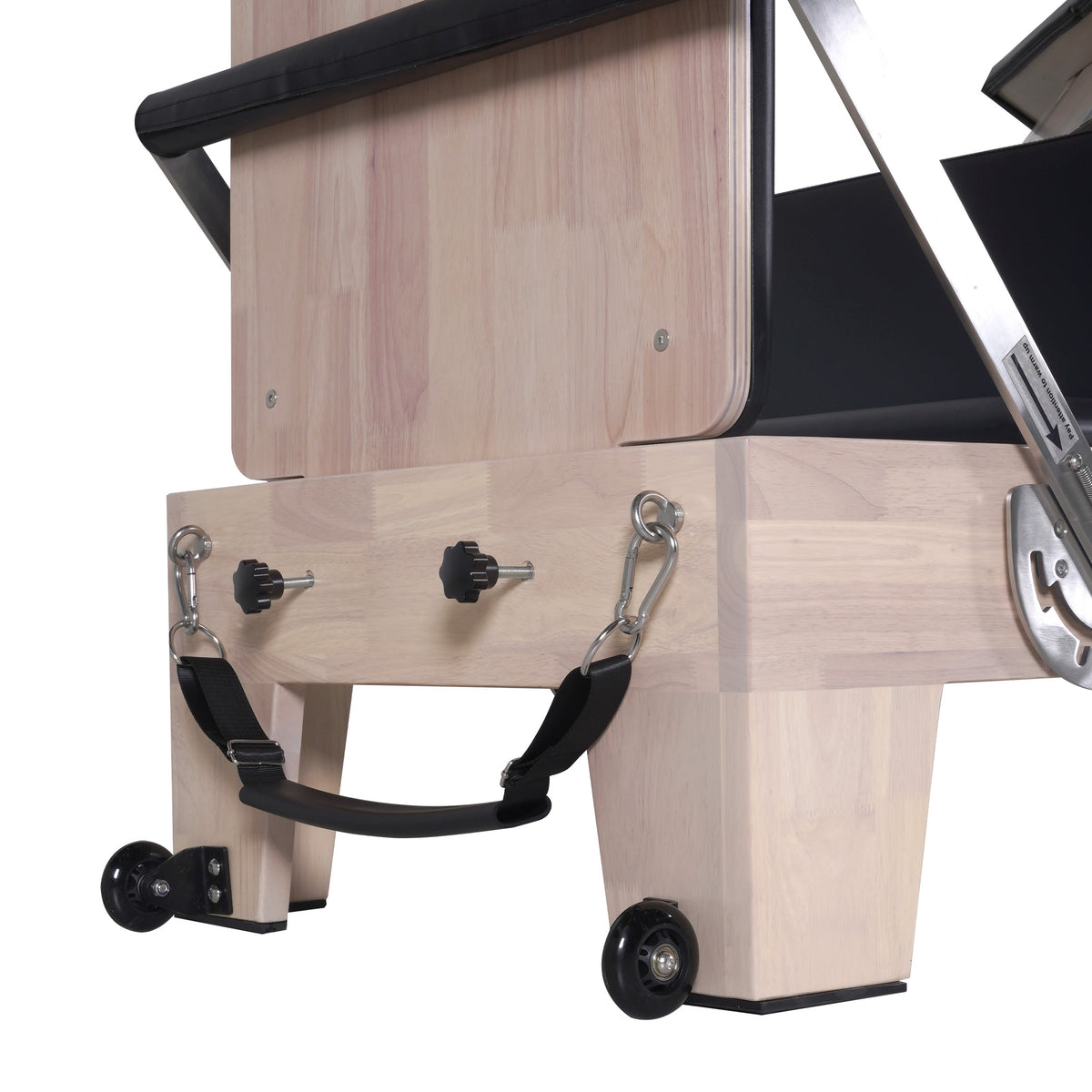 Klassischer Pilates-Holz-Reformer Schwarz