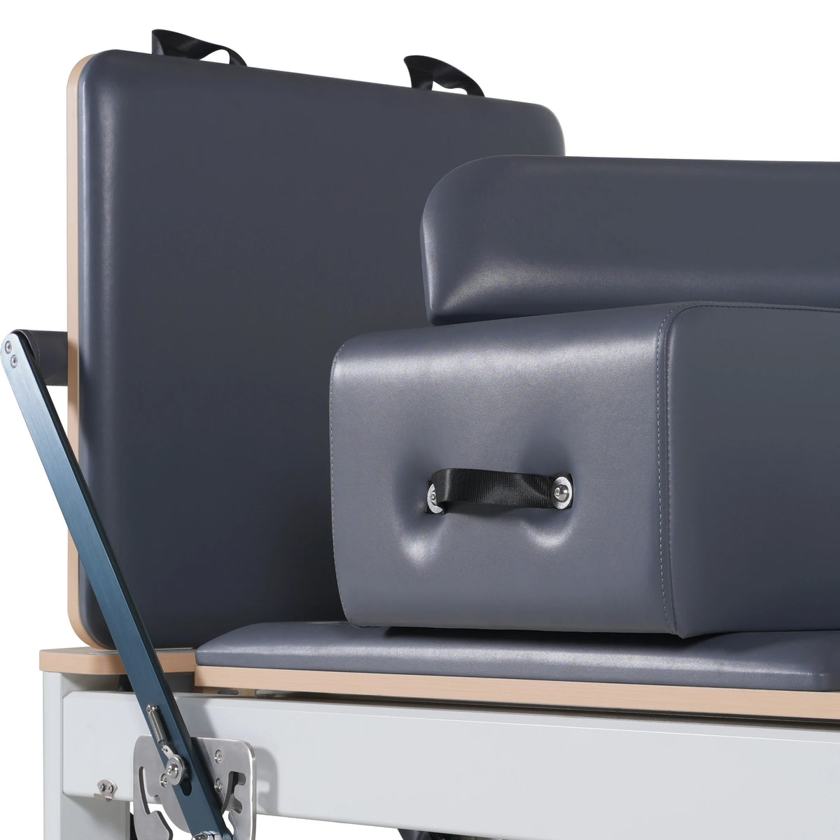 Reformeur de Pilates pliable en alliage d'aluminium gris
