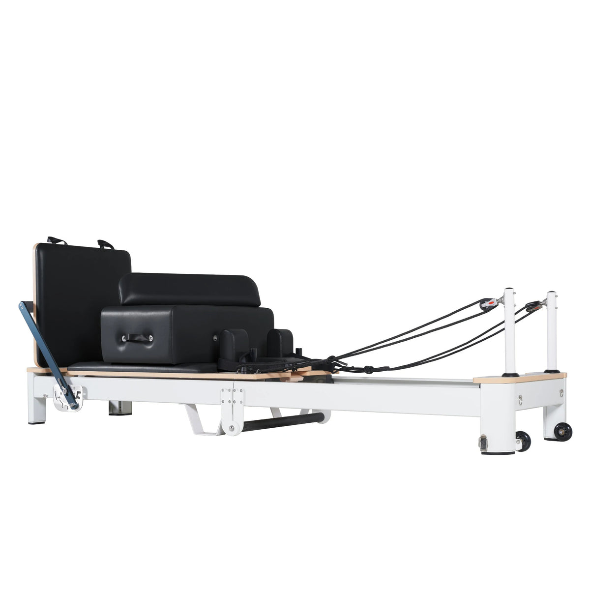 Klappbarer Pilates Reformer aus Aluminiumlegierung Schwarz