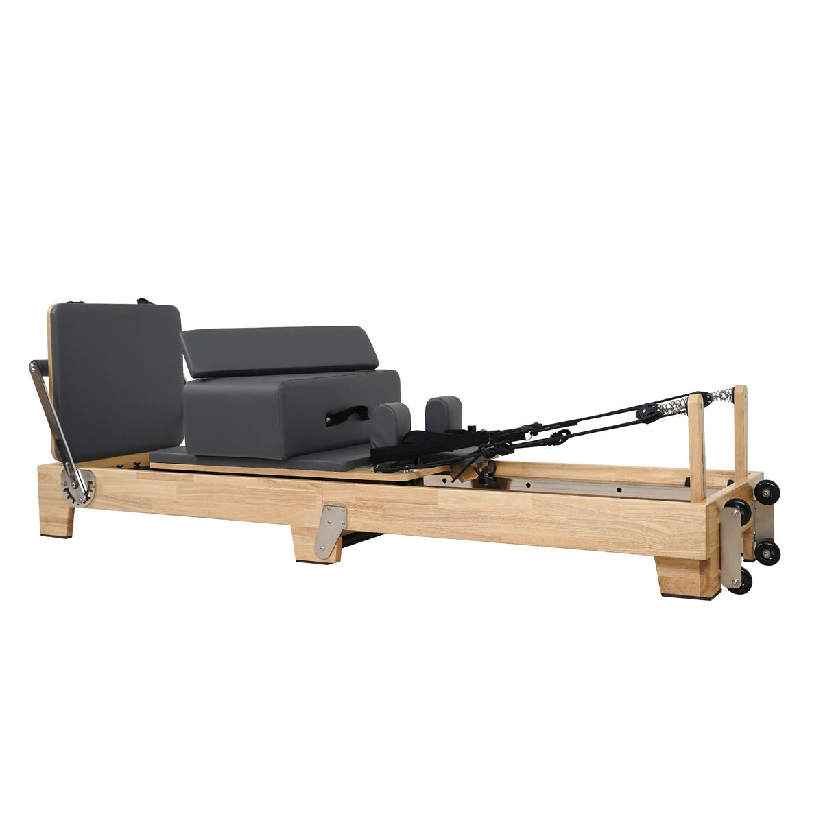Pilates Reformer „Classic Oak Folding“ – Grau