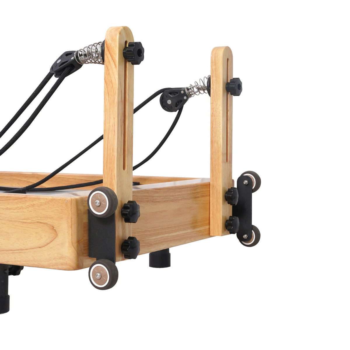 Zusammenklappbarer Pilates-Reformer Eiche Orange