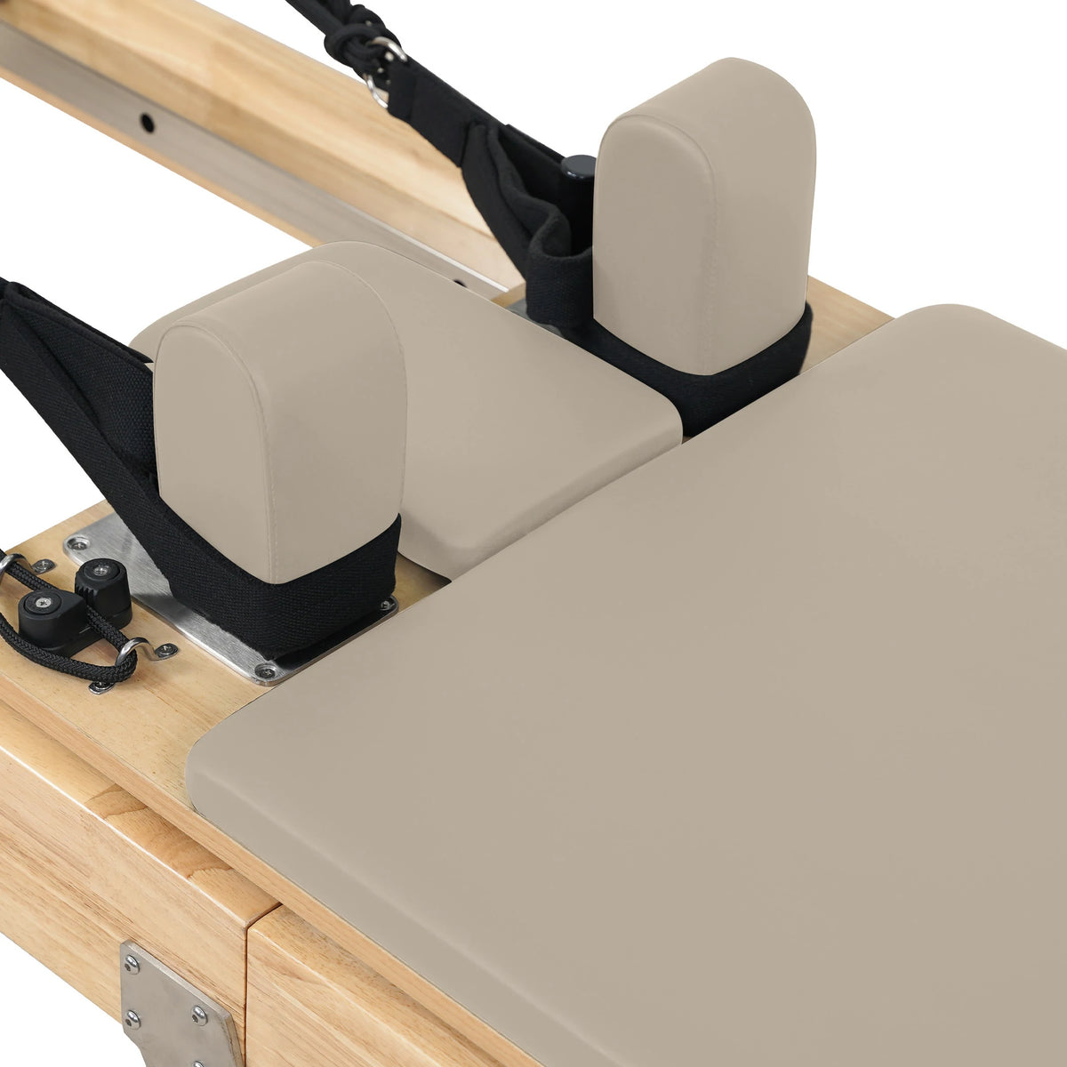 Réformateur de Pilates classique pliable en chêne – Marron